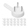 MAGICLULU Wall Hanging Hooks with Inconspicuous Holes for Plasterboard and Concrete Walls, Set of 20, Non-marking Pins, Discreet Nail Hanger,