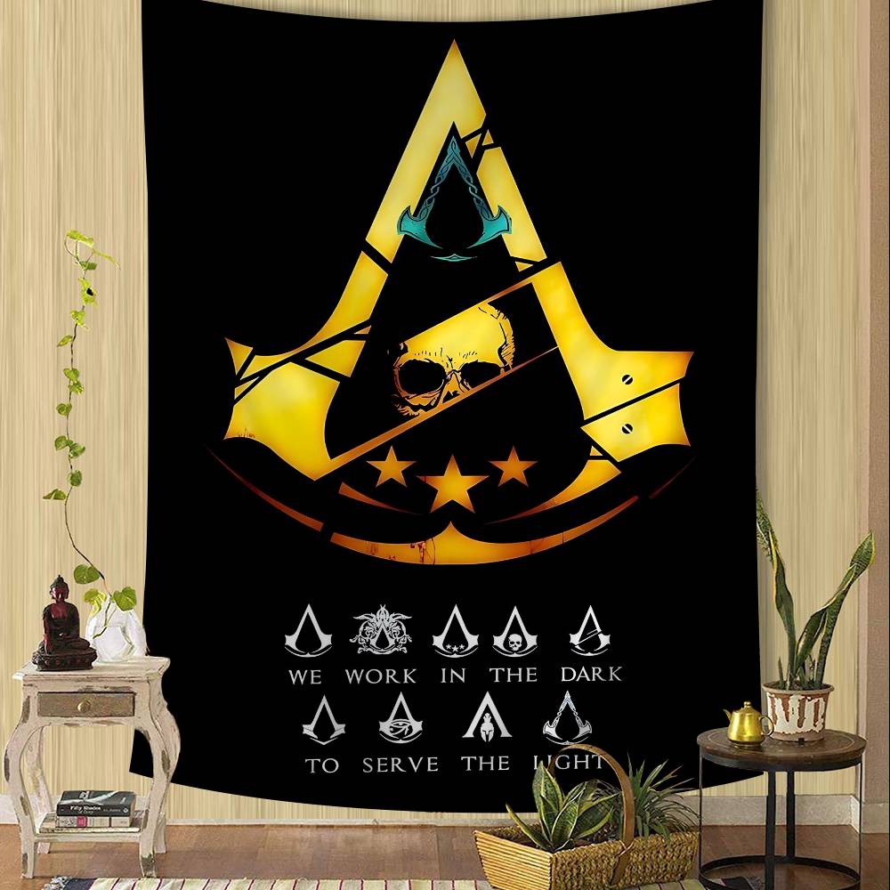 AAssassins CCreedes Cartoon Tapestry Wall Hanging Decoration Household Home Decor