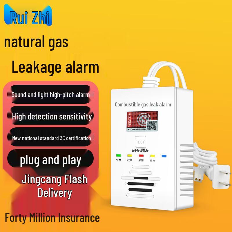 RUIZHI Home Gas & Carbon Monoxide Leak Detector Alarm