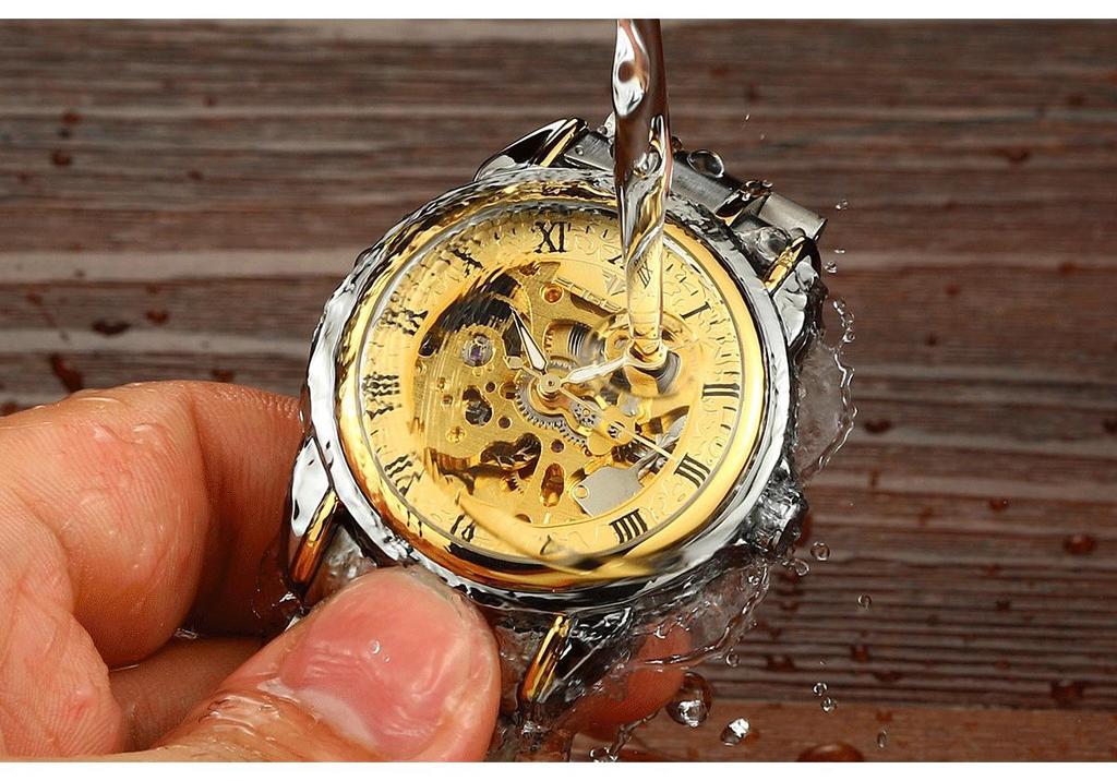 Fen Zun Men's Waterproof Fashion Automatic Skeleton Watch