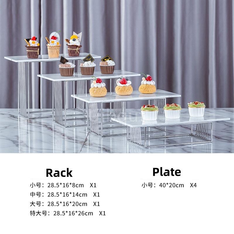 show exhibition Gold Shiny Cake rack sushi Snack Stand ceramic Plate Buffet Banquet Decor Wedding dessert table display holder