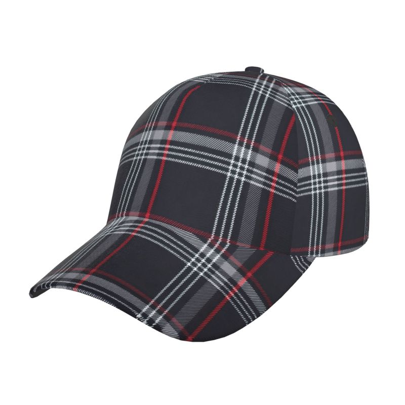 Custom GTI Tartan Baseball Cap Unisex Adjustable Snapback Hat Vintage Washed Oxford Caps Retro Sun Visor Peaked Cap Adjustable