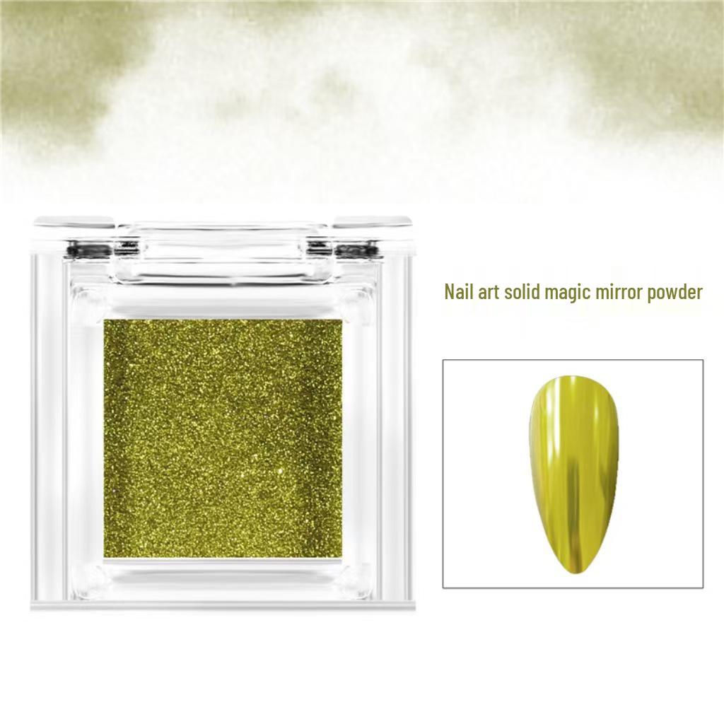Gold Aurora Monochrome Nail Art Magic Mirror Powder