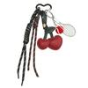 1Pc Pu Leather Cherry Bag Pendant, Cherry Keychain, Tennis Racket Key Chain Pendant