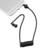 Mobile Phone Black Monaural Wired Earpiece Air Tube Anti Radiation In Ear Stereo Earphone