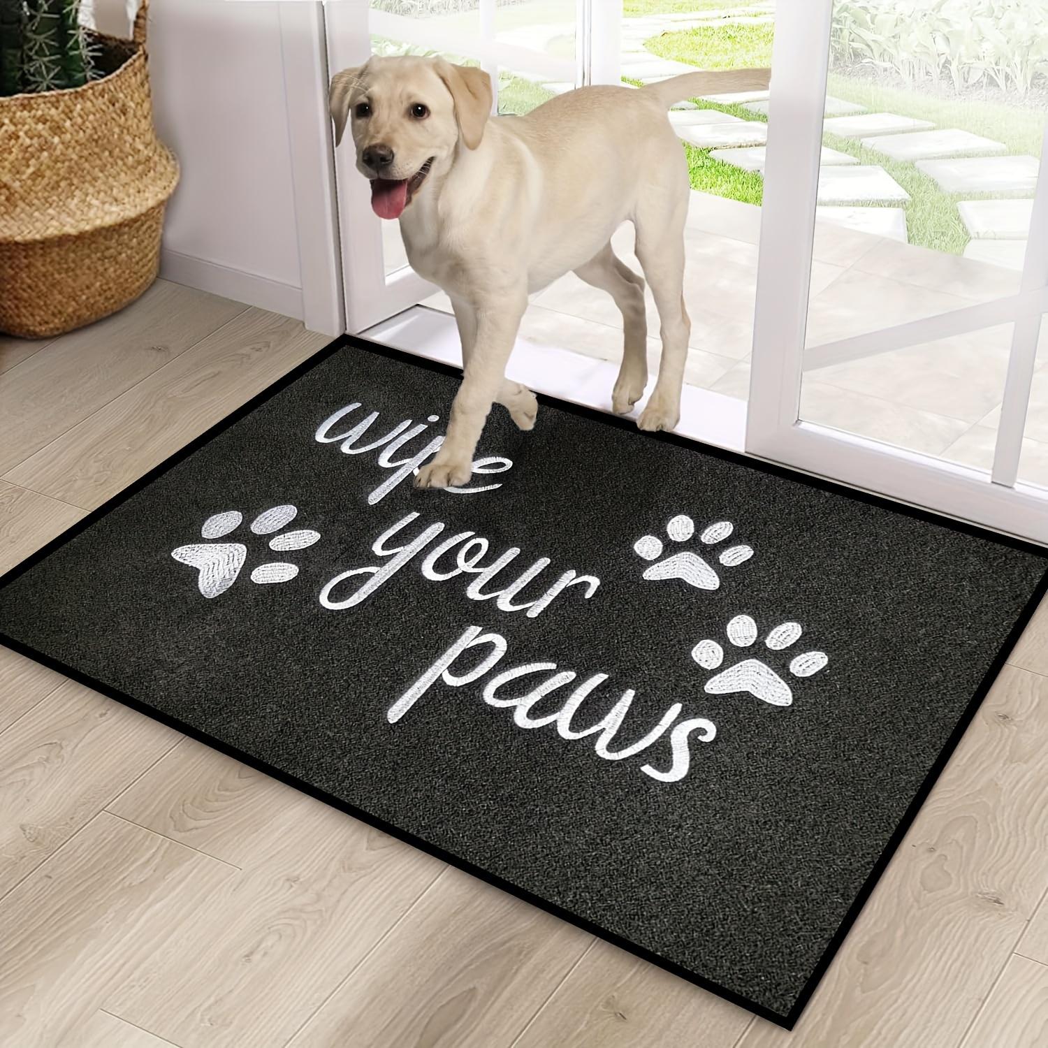 

VIKAMA Cute Puppy Paw Print Carpet Welcome Doormat Outdoor Carpet Lightweight Kitchen Rug Rug For Bedroom Living Room Carpet Hom 40X60CM (1.3X2FT
