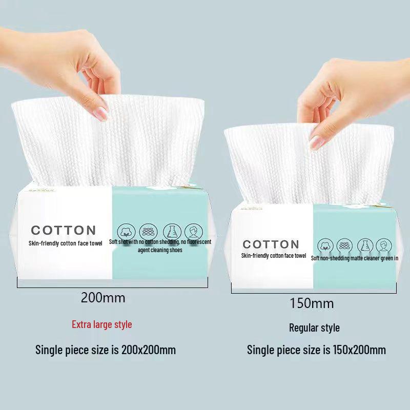 Dickes Baumwoll-Perlmuster-Gesichtstuch: Einweg, Doppelanwendung, Weich für Trocken-/Nassreinigung