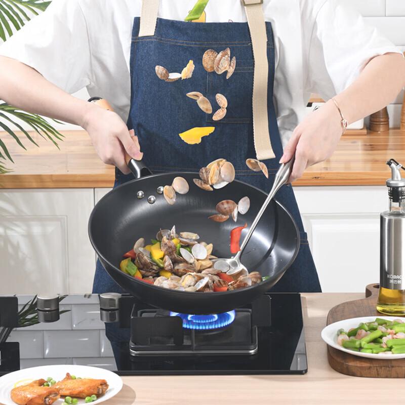 KOBACH 32cm Tradycyjny Chiński Wyrafinowany Żelazny Wok