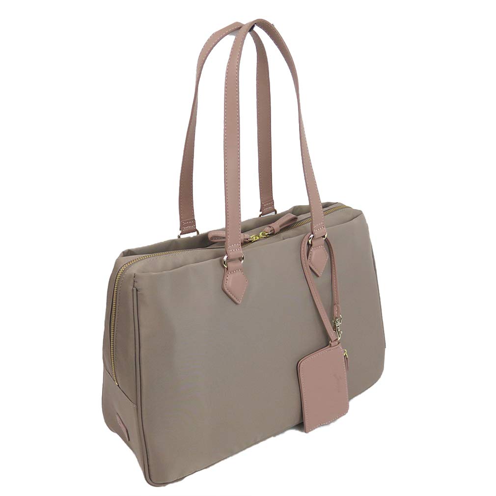 

JOCRIS Beige Boston Briefs in Nylon Twill Synthetic Leather Women s (with Attachment)