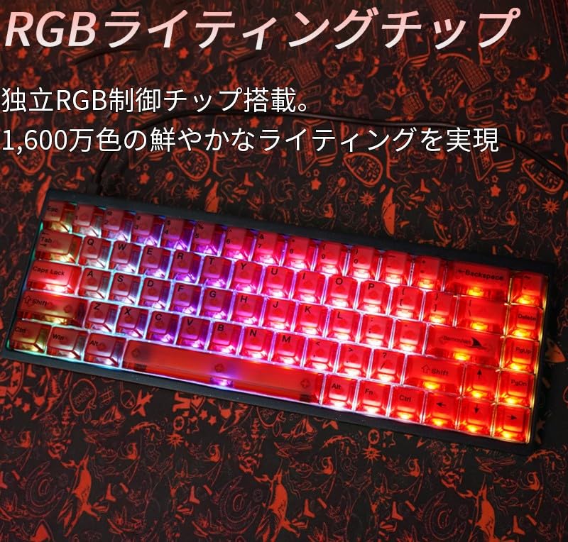 Darmoshark KT68 MAX Gaming Magnetic Linear Rapid Aluminum US Layout Keyboard, Switches, Triggers, Mechanical, 65% Case, []