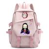 Anime Demon Slayer Ryggsekk Back To Schoolbag for Boy Girl Bookbag for Kid Gaver Menn Dame Reisebag Stor kapasitet ryggsekk