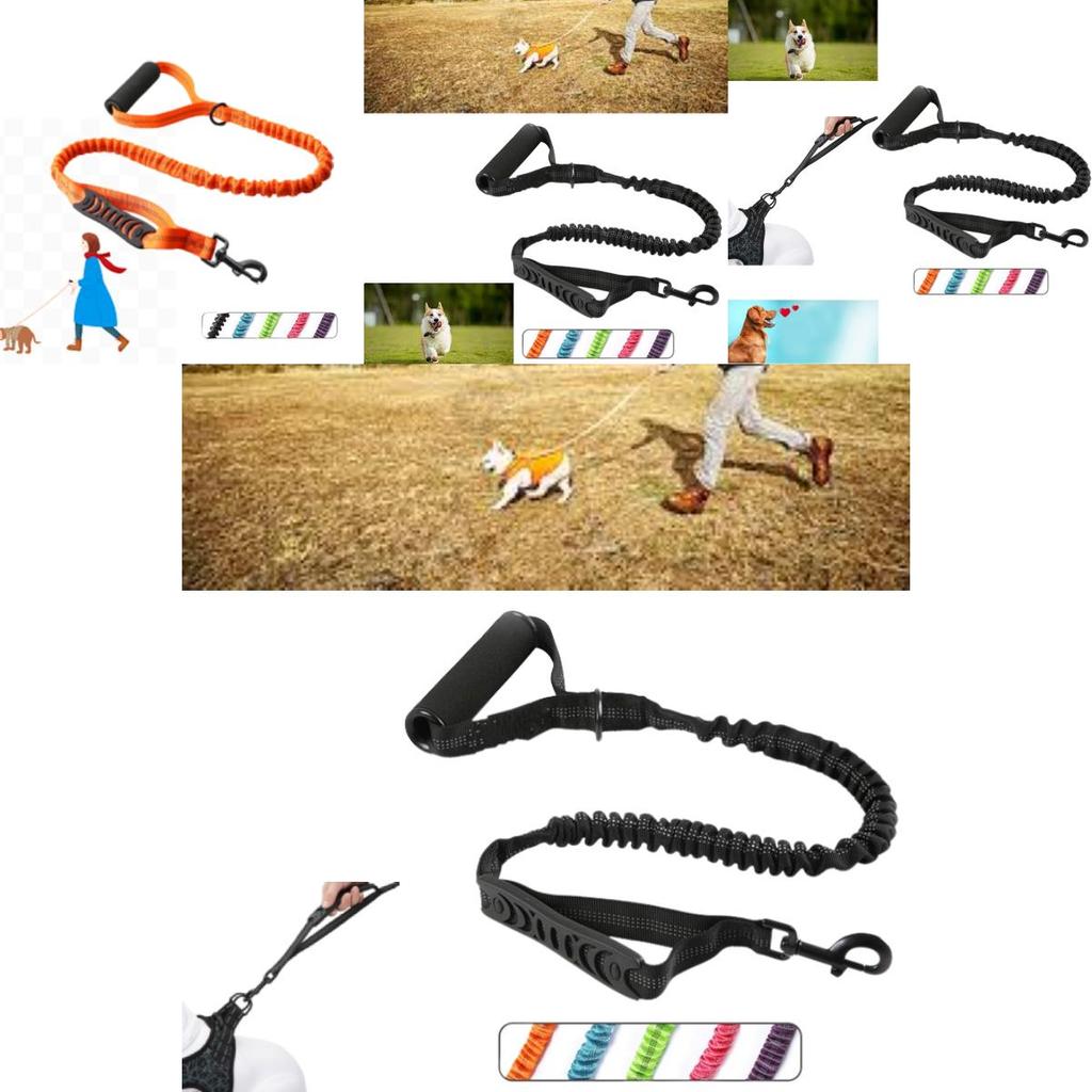 Anti-explosion And Shock-proof Dog Leash For Cross-border With Reflective Elastic Rope For Pet Supplies