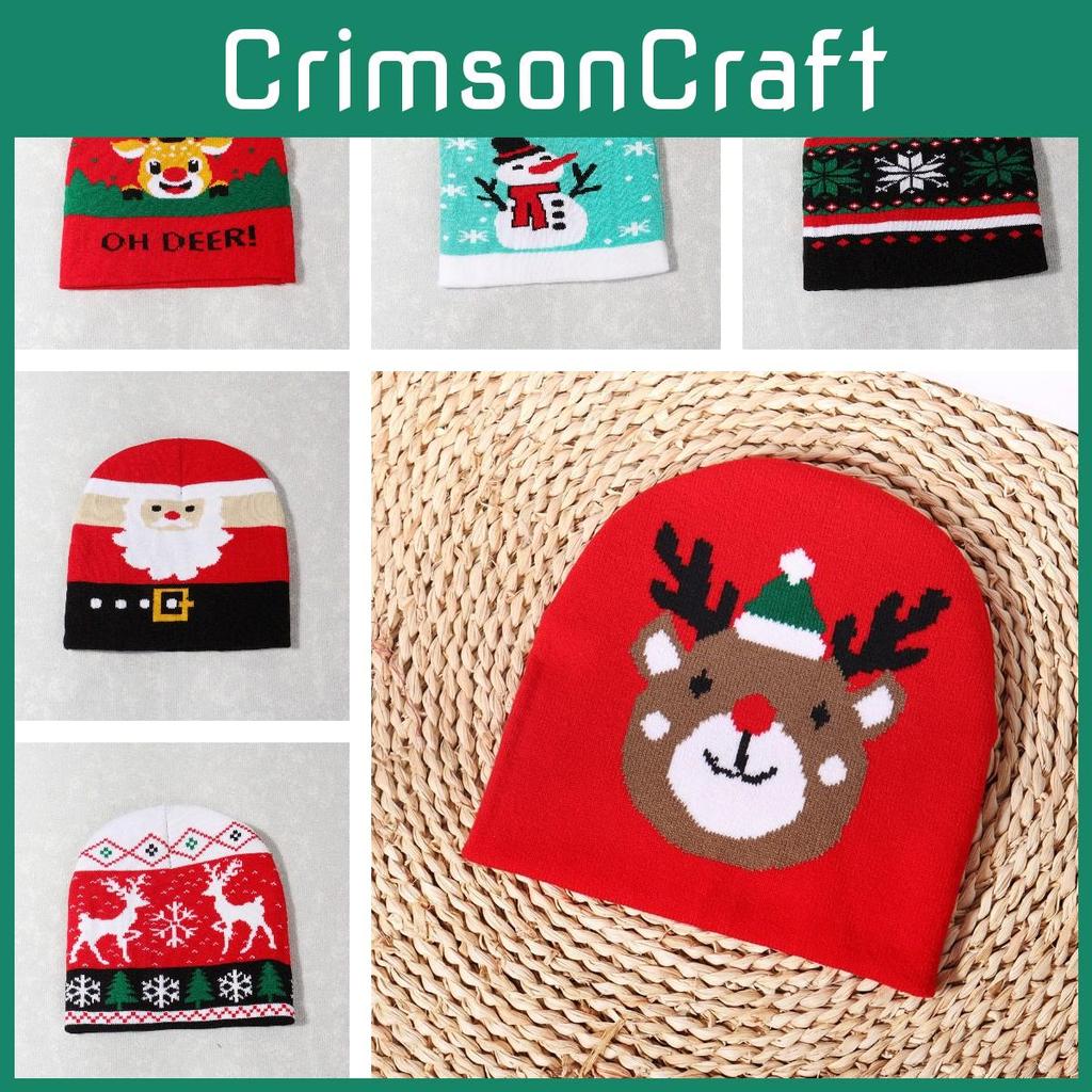 Hats Nitted Warm Christmas Hat Cute High Elastic Cap Soft Warm Cap Leisure Xmas