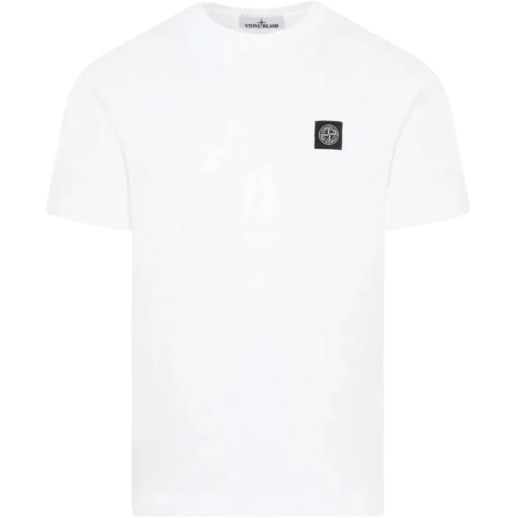 

Stone Island Logo Pullover Crew Neck Straight Fit Short Sleeve T-Shirt Men Tops K2S1521000-27S0013-V0001 S