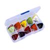 Gitaarplectrums met Opbergdoosje ABS Plectrums voor Elektrische Akoestische Gitaar 6 Dikte Gitaar Plectrum Accessoires
