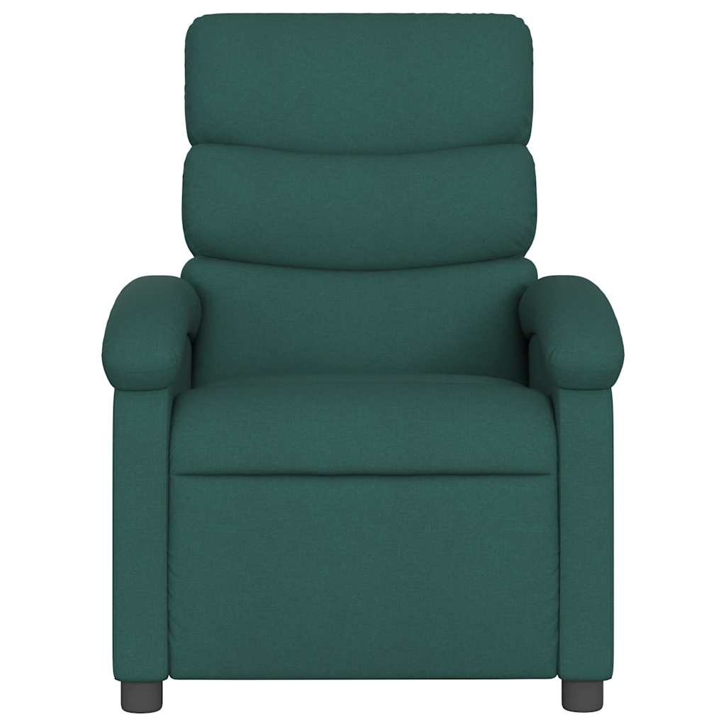 Electric Massage Chair Dark Green Fabric
