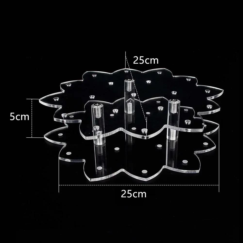 Flower Shaped Acrylic Display Rack with 19 Holes for Organizing Lollipops and Cake Pops in Retail Stores or Home Celebrations