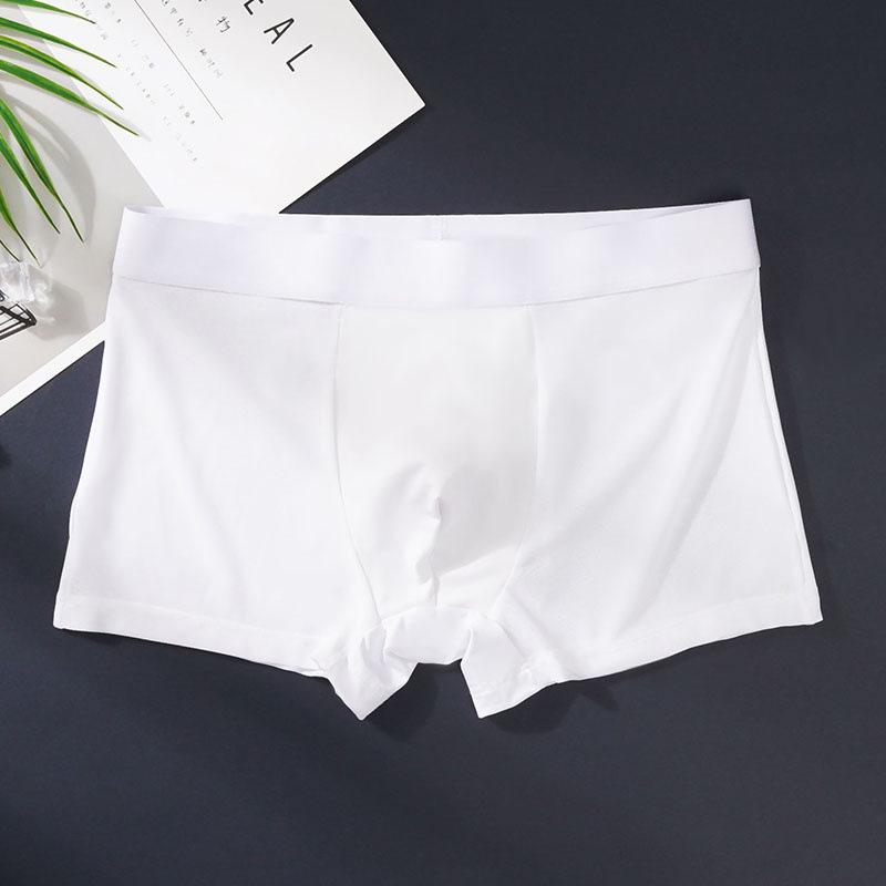 Men's Seamless Ice Silk Breathable Boxer Briefs - Lightweight, Comfortable Summer Underwear with Waistband