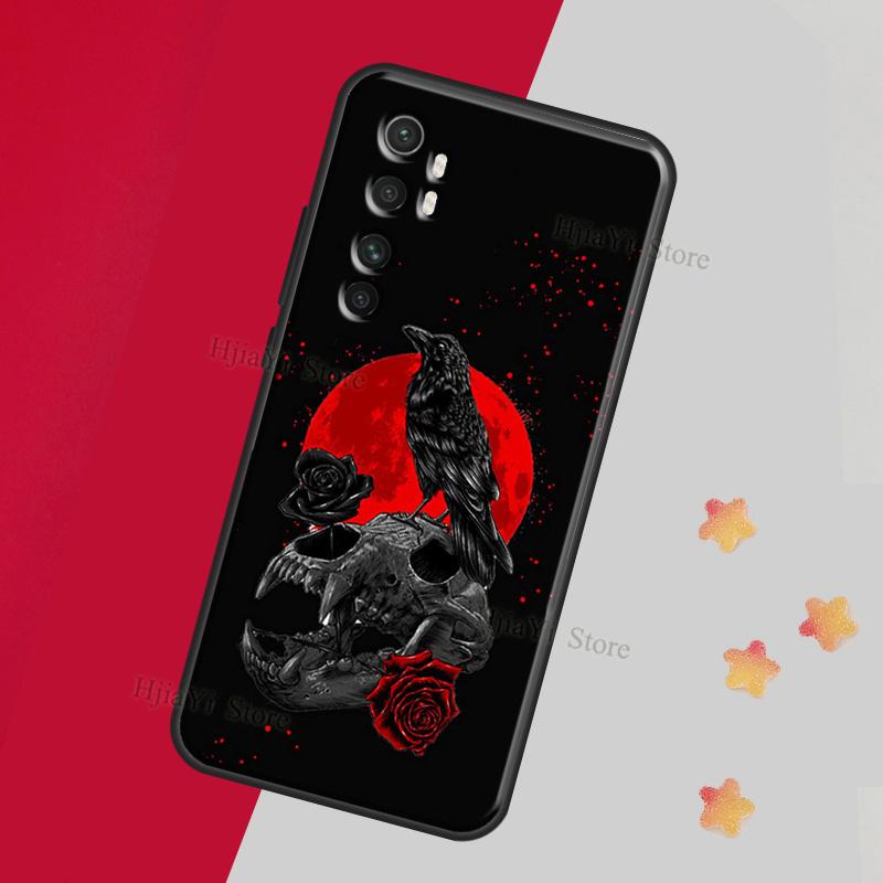 

Skull Gothic Creepy Pastel Goth Case For Xiaomi Mi 12 11T Pro 11 Lite Ultra POCO F3 F1 F2 M3 M4 X4 GT X3 Pro Bumper Cover POCO F1