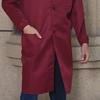 Arbeitsmantel Revers Langarm Einreiher Pflegeleicht Knitterfest Arbeitsjacke mit Großen Aufgesetzten Taschen Funktional