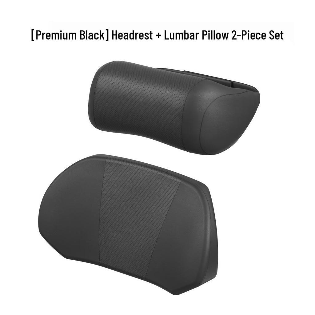 Car Headrest Neck Pillow & Lumbar Support Cushion | All-Season Car Accessories | Fits Most Models