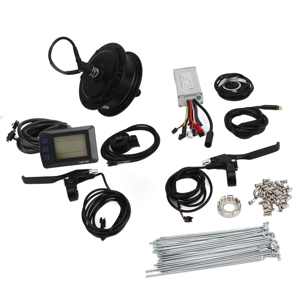 36V 500W Rear Drive Cassette Hub Motor with 22A Controller M3 Panel Electric Bike Scooters Conversion Kit