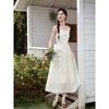 French Style Floral Camisole Maxi Dress