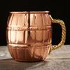 Unique Design Pure Copper Mug with Attractive Brass Handle. 530 ML