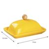 Ceramic Butter Dish with Lid Western Cheese Butter Box with Stainless Steel Butter Knife Restaurant Decorative Kitchen Supplies