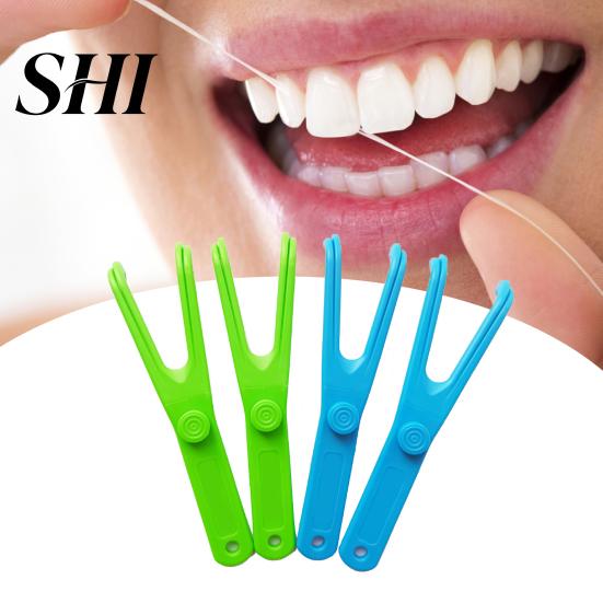 Cleaning Tool Interdental Cleaner Portable User-friendly Effective Y Type Gentle Health Tooth Healthy Care Plastic Dental Floss Replacement Rack for
