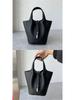 Women's Classic Soft Cowhide Leather Bucket Bag - Versatile Fashion Handbag