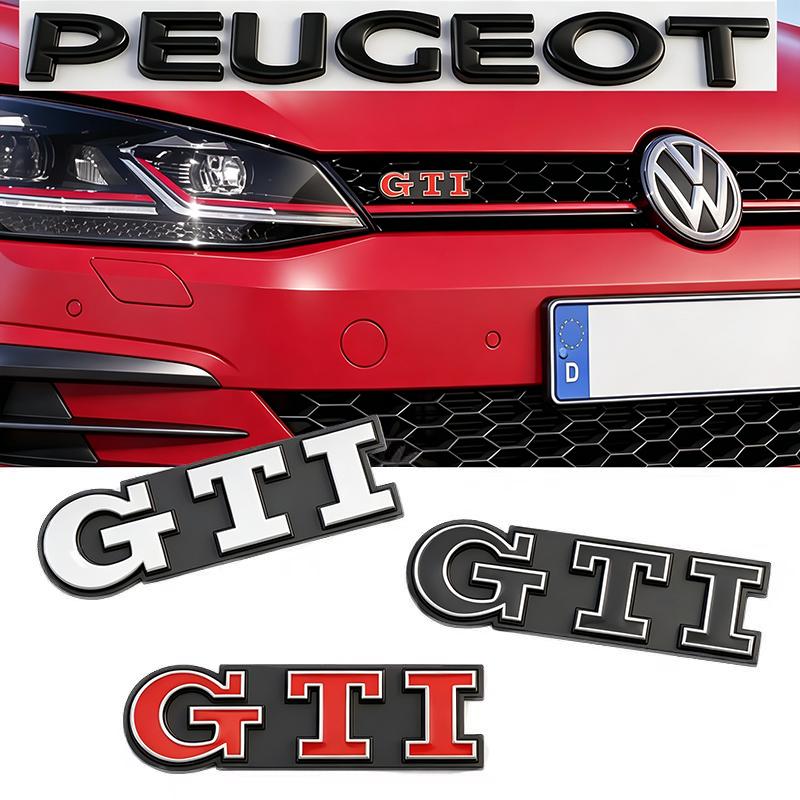 Porte-clés de voiture/Insigne de calandre avant de voiture Autocollant Logo GTI en Métal Pour VW GTI Polo Golf MK6 MK7 Passat Scirocco Touran CC Tiguan Jetta. Z222