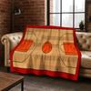 3D Basketball Sports Flannel Blanket Soft Warm Blanket for Bedroom Room Living Room Office Travel Camping Picnic Gift To Child