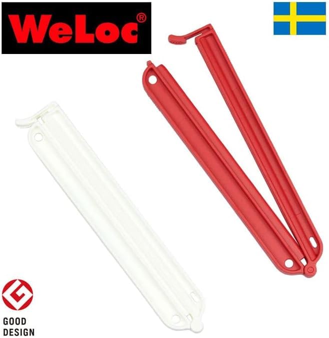WeLoc PA150B2 150mm x CLIP-it 2-pack (White & Red)