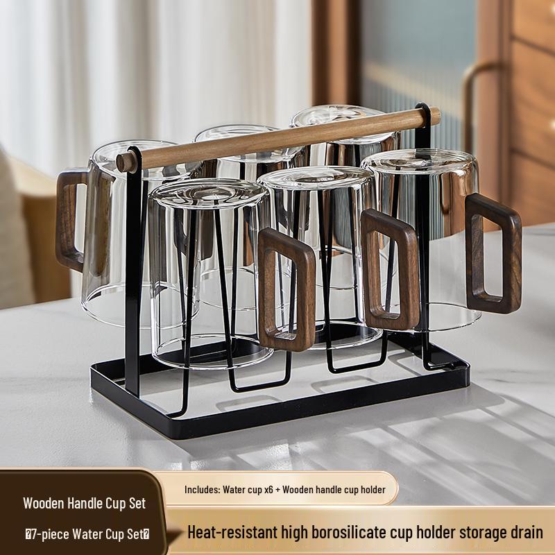 Hitzebeständiges Glasbecher-Set für Tee und Wasser