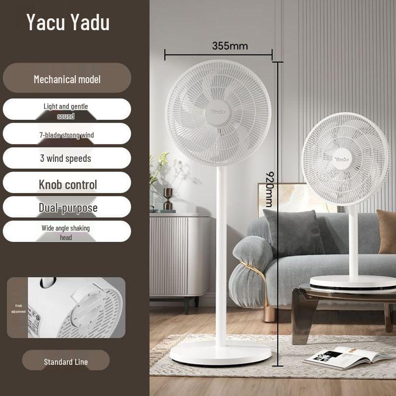 Remote Control Oscillating Floor Fan with Powerful Wind
