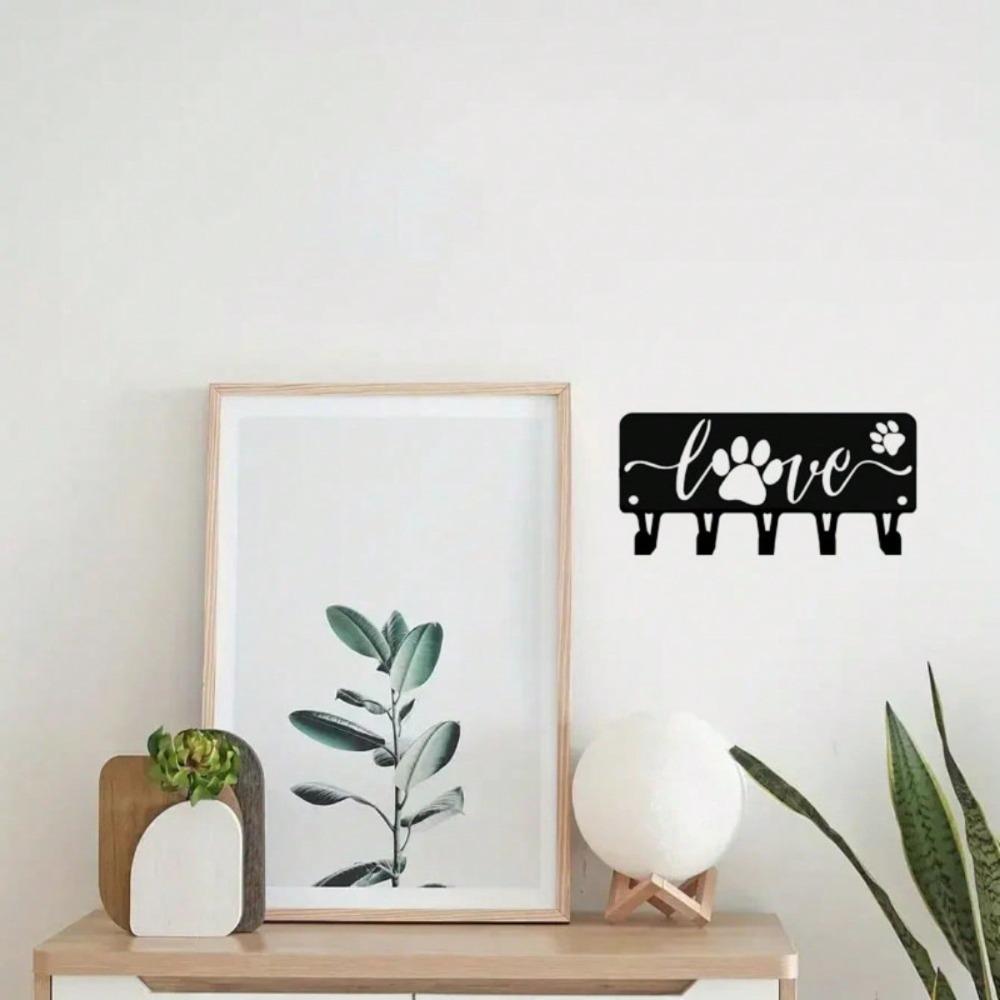 Wall Hooks for Home Decor Lovely Dog Shaped Metal Hook Set Kitchen Bedroom Entryway Storage
