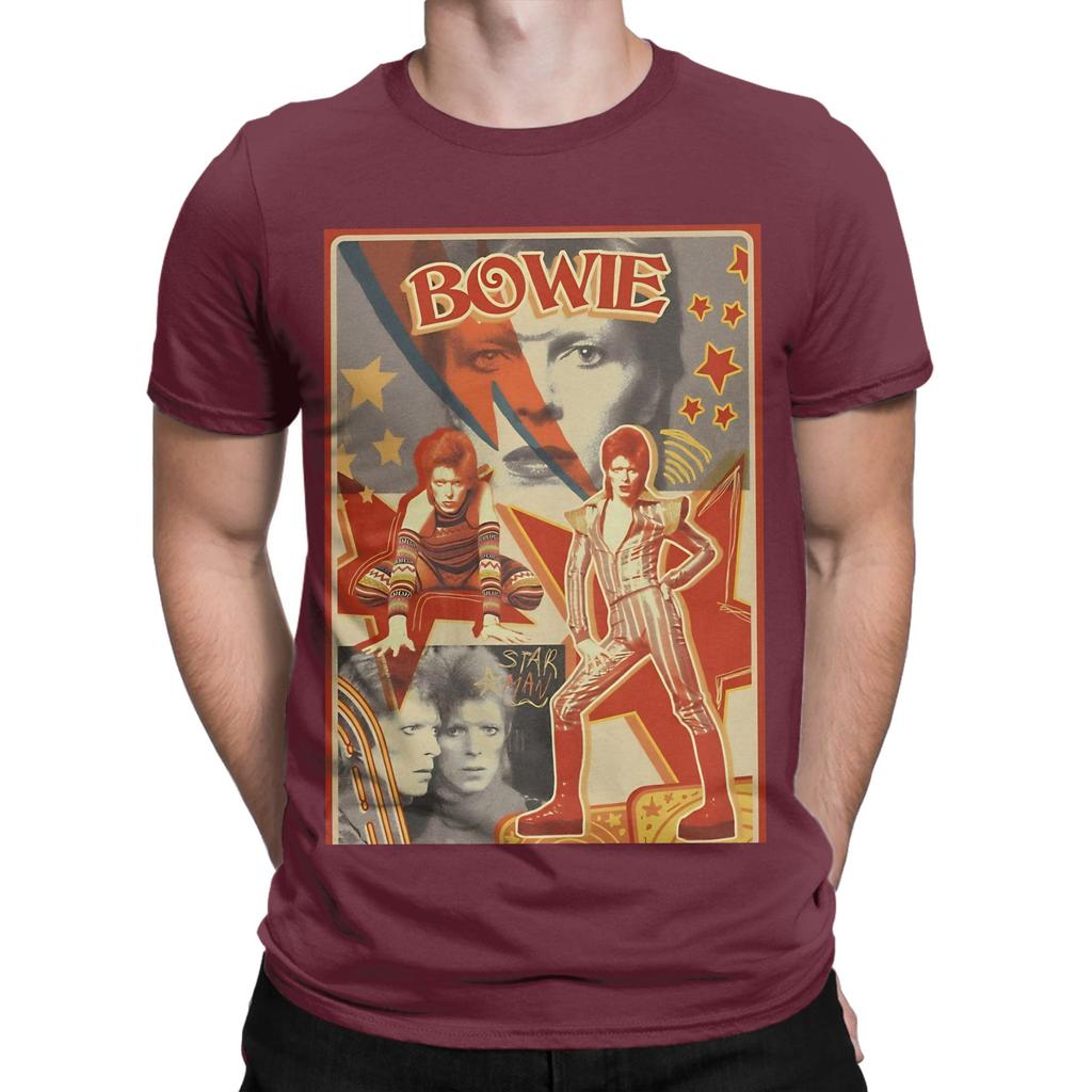 Music Novelty 100 Cotton Tshirt David Bowie Tops Tees For Unisex