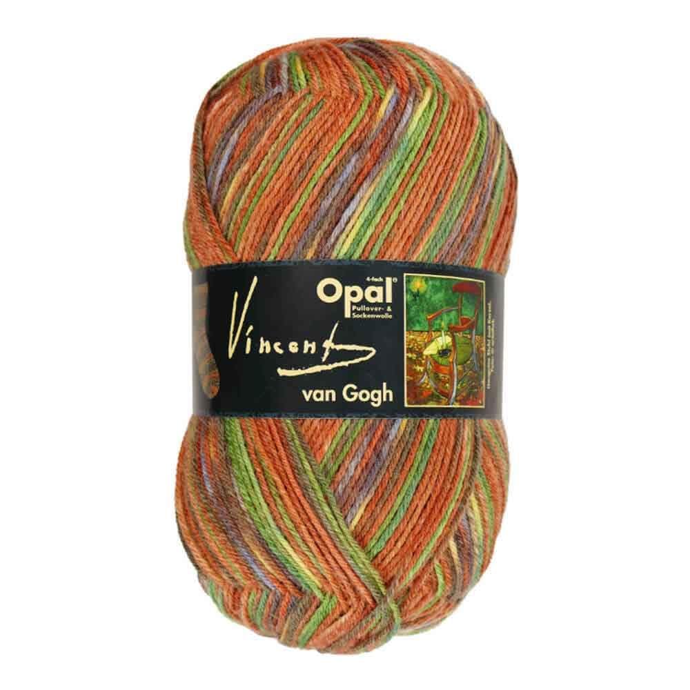 

Шкарпеткова пряжа Opal Van Gogh 5436, Крісло Гогена, Помаранчево-коричневий меланж