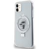 Karl Lagerfeld KLHMN61HMRSKCH iPhone 11 / Xr 6.1" White/white Hardcase Ring Stand Karl&Choupette MagSafe
