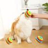 High Elastic Dog Elastic Ball Toy Colorful Dog Tooth Cleaning Toy Pet Chewing Toy  Training