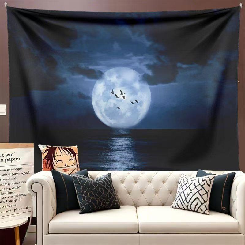 

Фон изголовья кровати Ткань Ins Подвесная ткань Ремонт комнаты Ткань Спальня Настенная ковровая дорожка Гостиная Украшение Картина Подвесное одеяло 1× 0.7