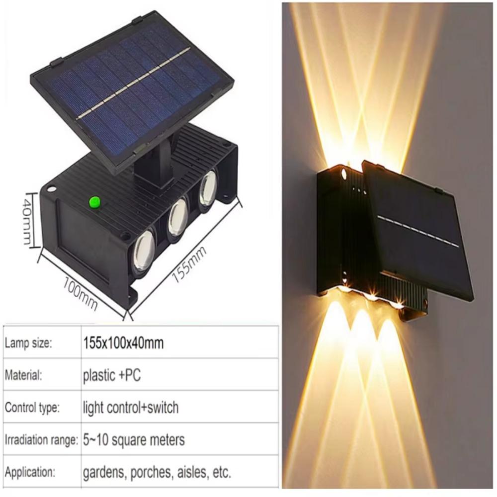 

Sensitive Solar Wall Light Waterproof Garden Decoration Light Waterproof LED Solar Light Home Warm Light