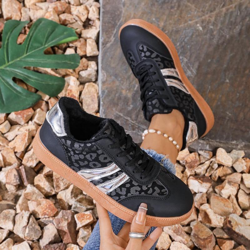 Spring and Summer Casual Sports Women's Shoes - Large Size - Leopard Print - Fashionable and Versatile - Lightweight Sports Women's Shoes