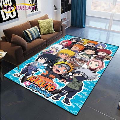 Cartoon Anime Naruto Obývací pokoj Koberec postava Ložnice Podložky na podlahu Dětská hra Koberec Kuchyňka Koupelna Protiskluzová podložka