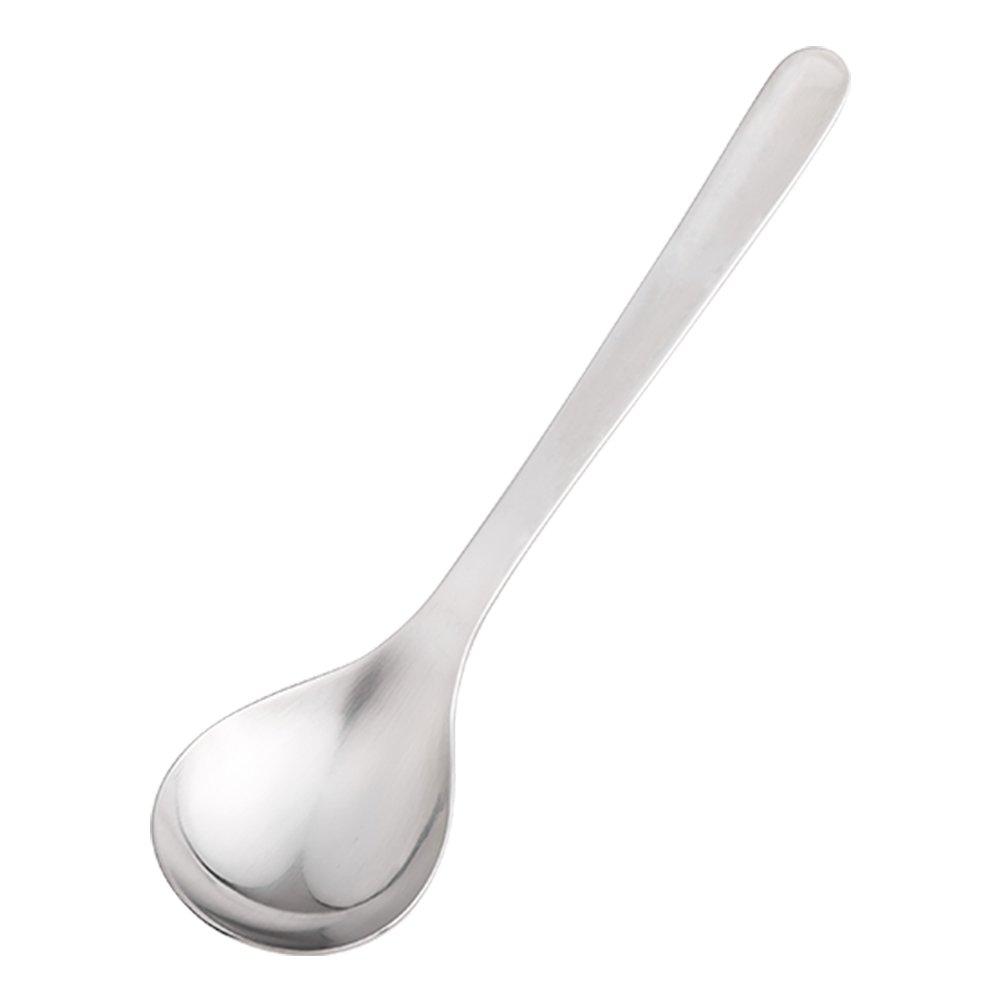 Sori Stainless Steel Dessert Spoon Features a Simple Form for Ease of Its Refined Design Ensures a Smooth Mouthfeel and Is Dishwasher Safe with a