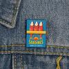 Sardine Can Art Enamel Pin Creative Cartoon Fish Brooch Cute Lapel Badge for Backpack Jacket Hat DIY Accessory