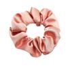 Minimalist Solid Satin Hair Tie Ponytail Accessory with Hang Tag