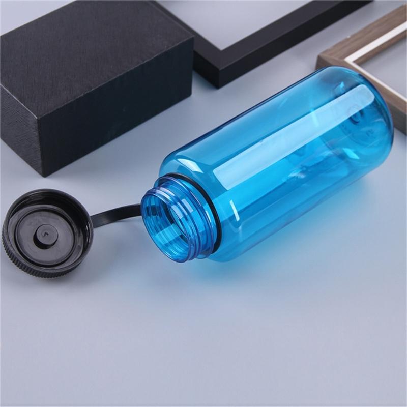 Leichte Kunststoff-Wasserflasche Reise Auslaufsichere Trinkflasche Outdoor-Sport Weithals-Wasserflasche Becher Trinkgeschirr