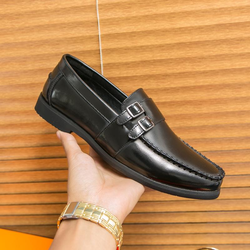 New Men Extravagant DesignHandmade Comfortable High-quality Leather Shoes Non Slip Men Advanced Leisure Driving Loafers
